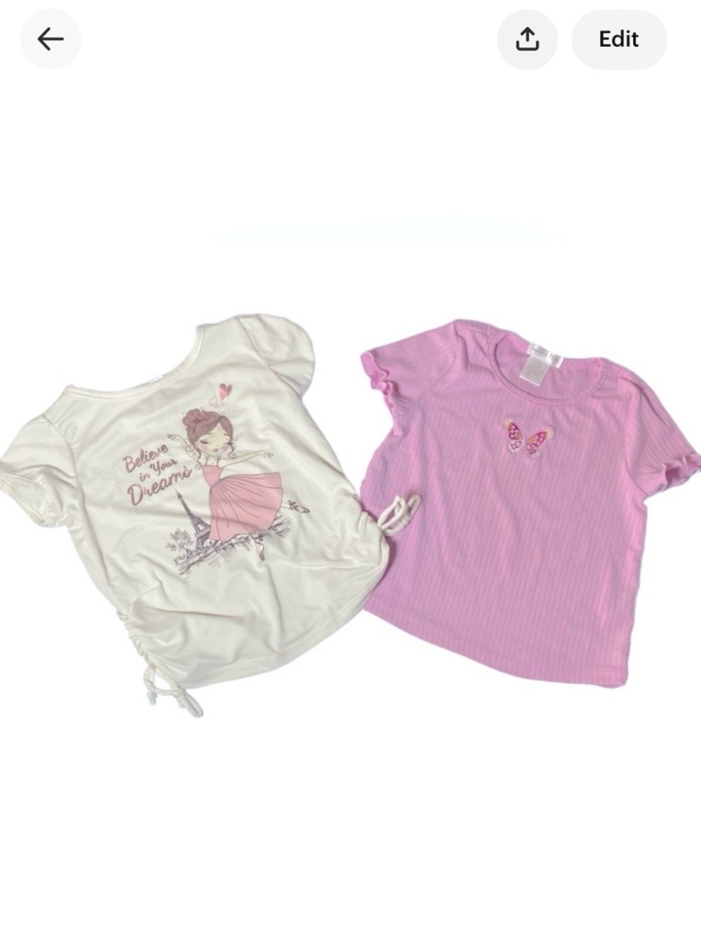 Two Emma & Elsa Tops Size 4